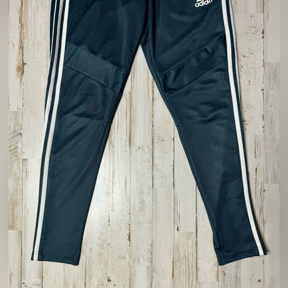 Adidas classic essential 3 white stripes black sweat pants size S Read* - Picture 4 of 10